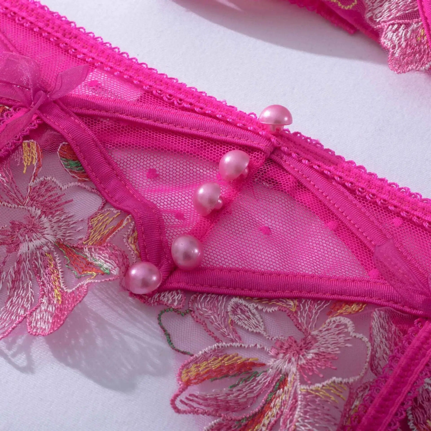 Laursen™ Ada | Fancy Pink Lingeri Sæt
